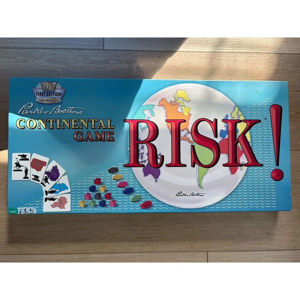 Risk 1959 1st Edition Classic Reproduction Continental Board Game Parker Brother